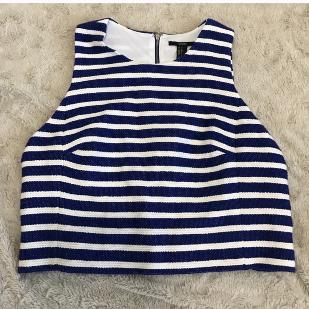 Forever 21 striped crop top